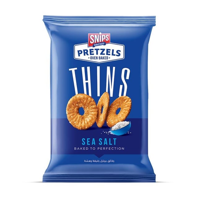 Snips pretzels thins salt 180g