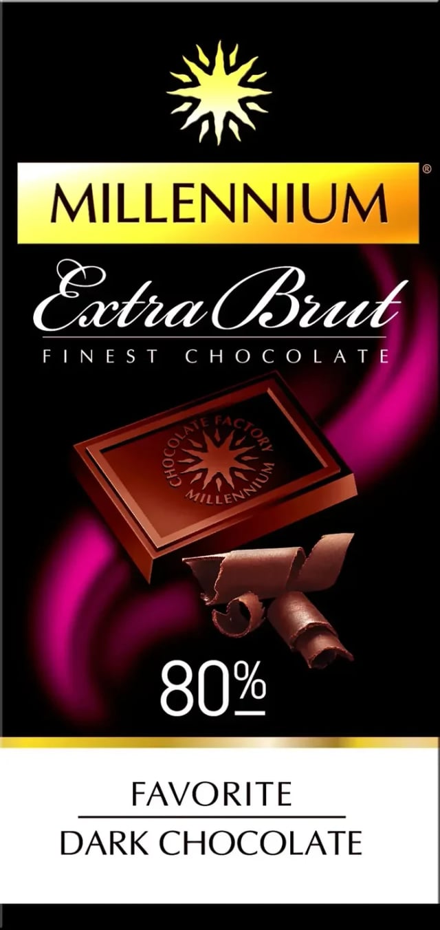 millenium dark brut 80% 100g