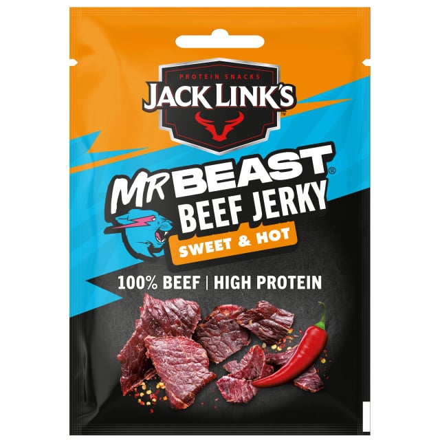 Jack links mr beast beef jerky sweet and hot 40g