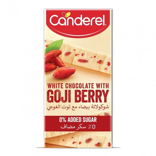 Canderel White Chocolate Goji Berry 75g