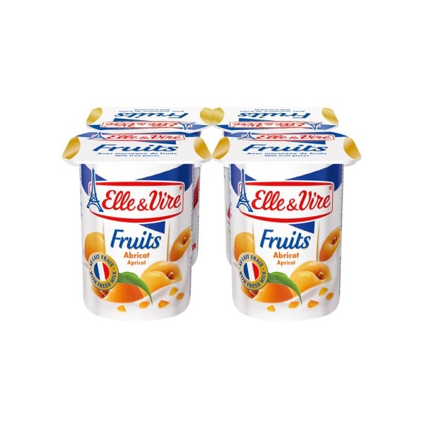 Elle and Vire Yogurt Abricot 125G