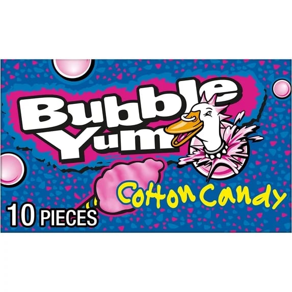 Bubble Yum Cotton Candy Artificial Flavor 10pcs