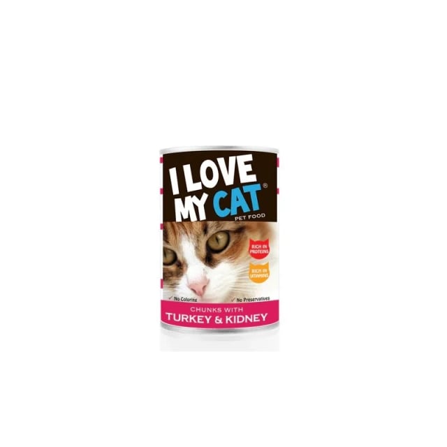 i love my cat chunks turkey&kidney 415g