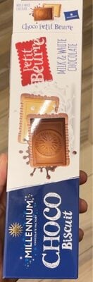 millenium choco biscuit milk and white 132g