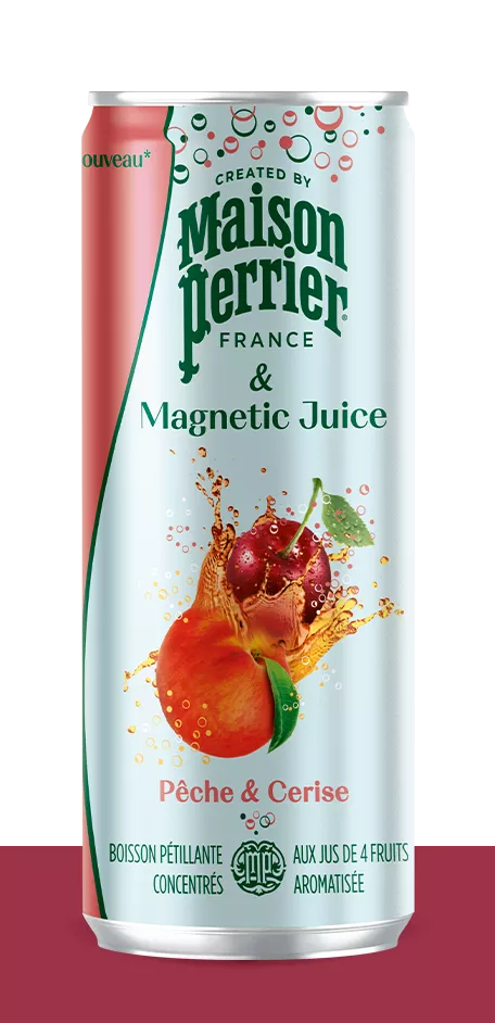Maison perrier magnetic juice peche & cerise 25cl