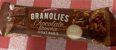 poppins granolies oat bar chocolate brownie 30g