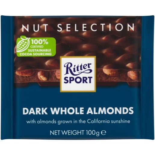 Ritter Sport Dark Whole Almond 100G