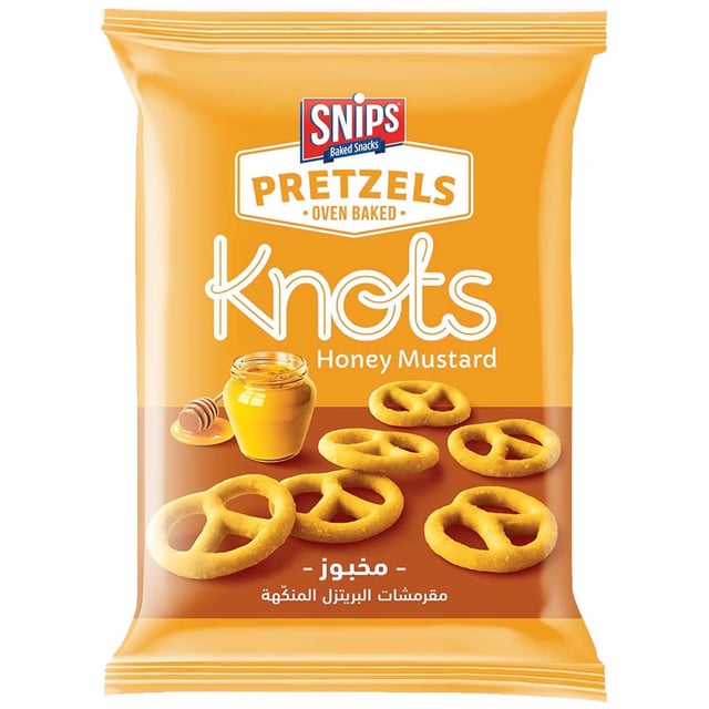 Snips Pretzels Knots Honey Mustard 250g