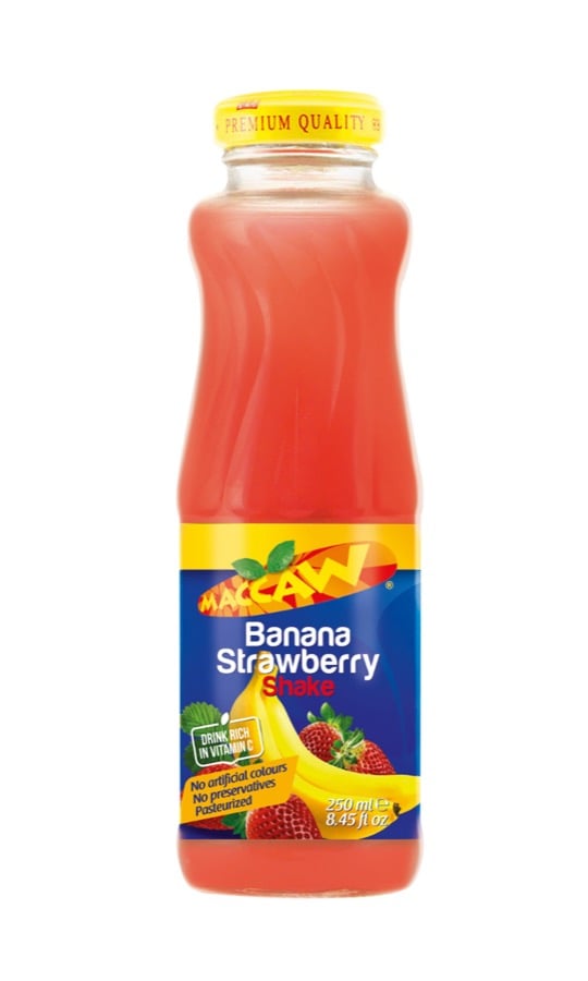 Maccaw Banana Strawberry 250Ml Glass