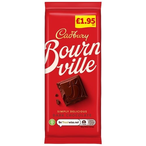 Cadbury bourn ville dark 100g