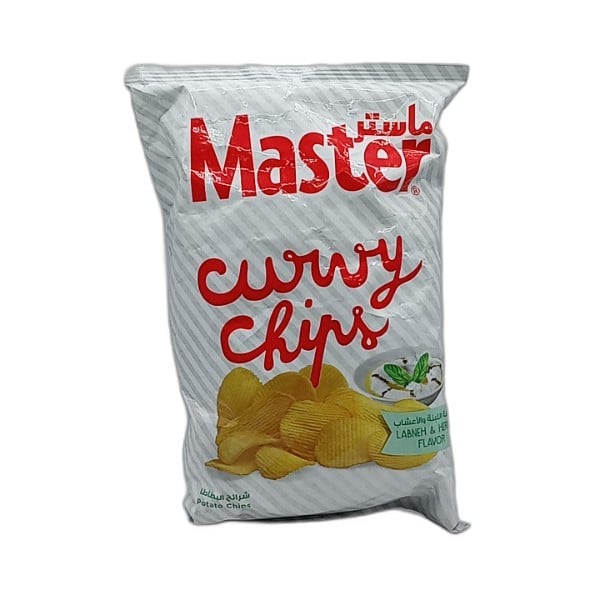 Master curvy chips labneh & herbs flavor 70g