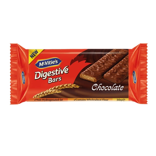 Mcvities Digestive Bars Chocolate 30G