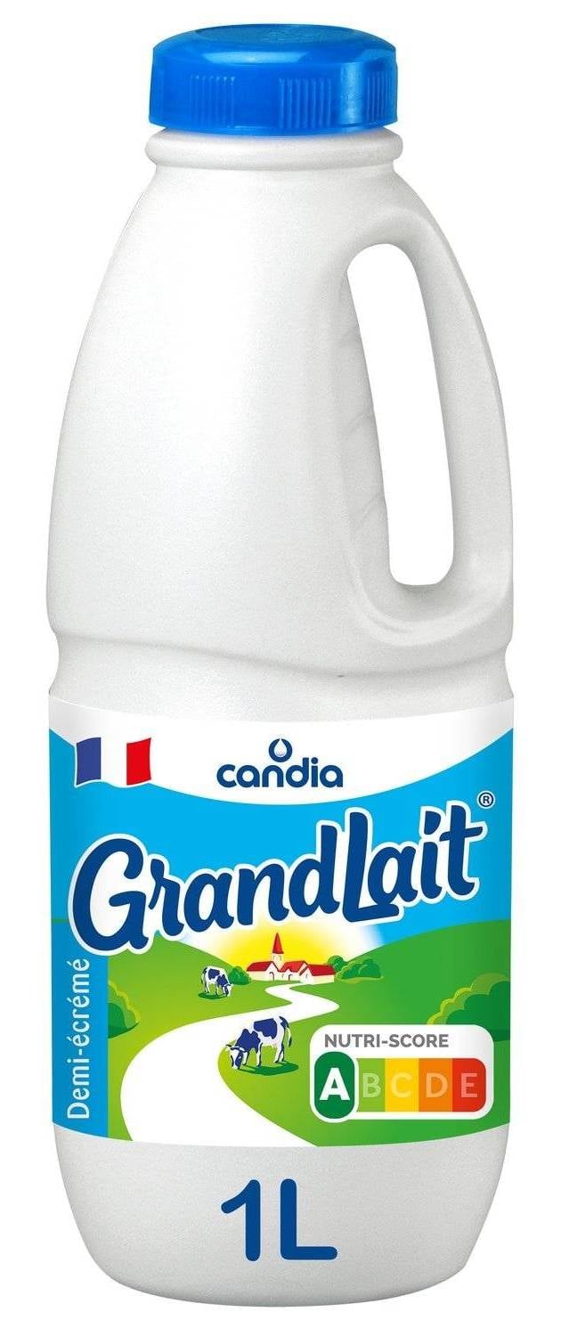 Candia Grandlait Demi-Ecreme 1L