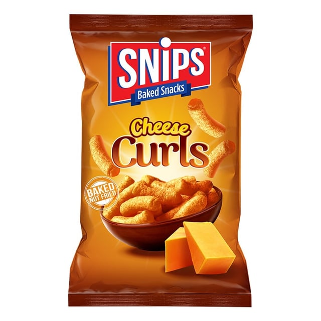 Snips Baked Cheese Curls 100G