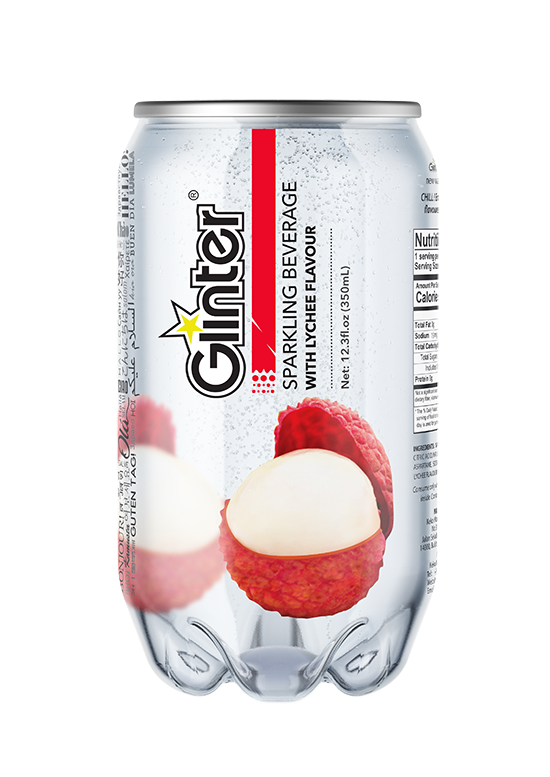 Glinter sparkling lychee 350ml