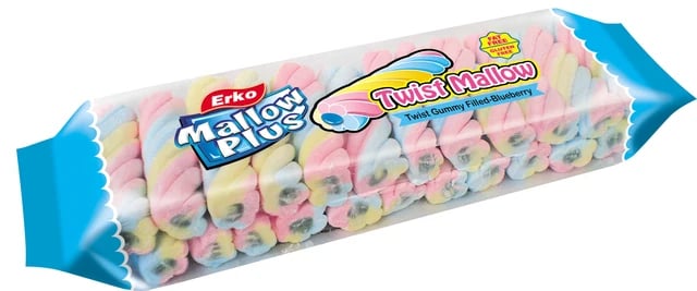 Erko 180G Flat Bag Twist Jam Filling Blueberry