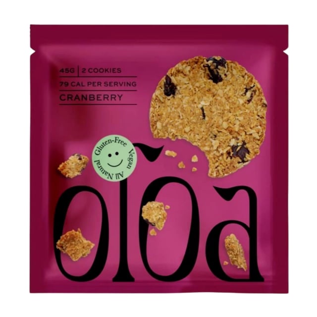 Oloa cranberry oat cookie 45g