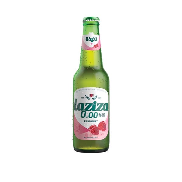 Laziza Raspberry 330Ml Glass