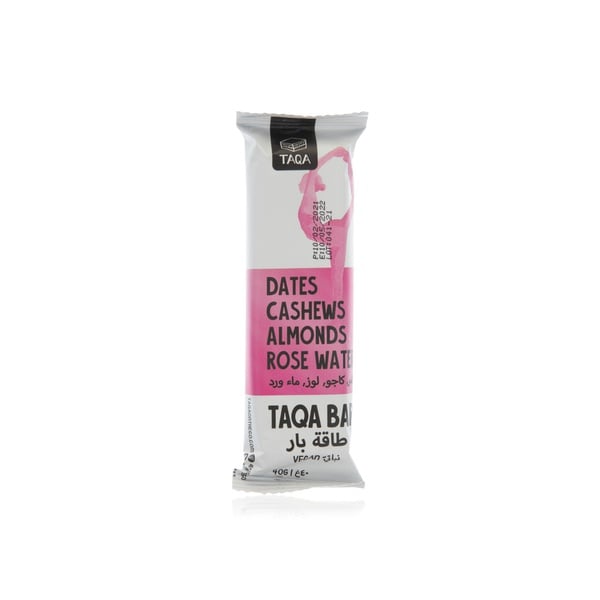 Taqa Bar Dates Cashews Almond Rose Water 40g