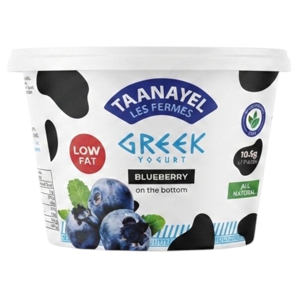 Taanayel greek yogurt lactose free blueberry 150g