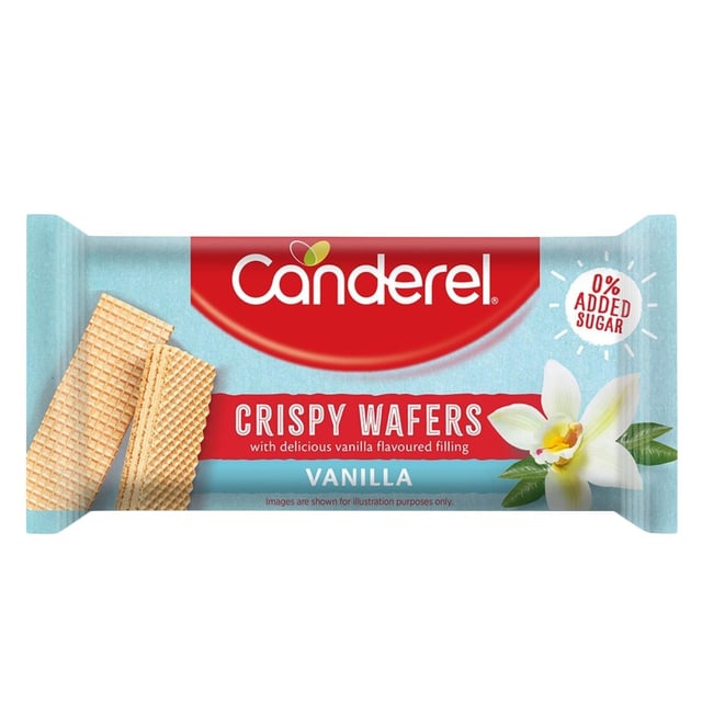 Canderel crispy wafers vanilla 45g