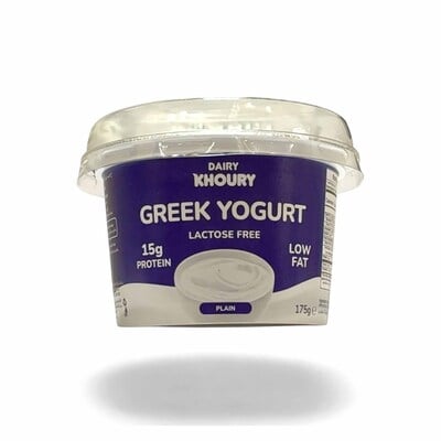 khoury greek yogurt lactose free 175g