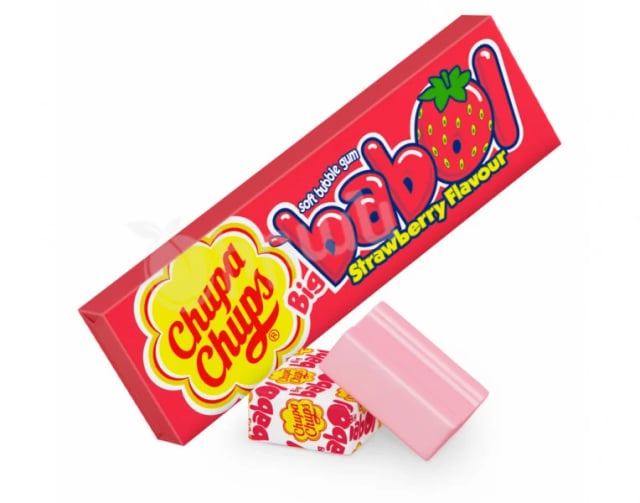 Chupa Chups Big Bubble Strawberry 6 Pcs 27G