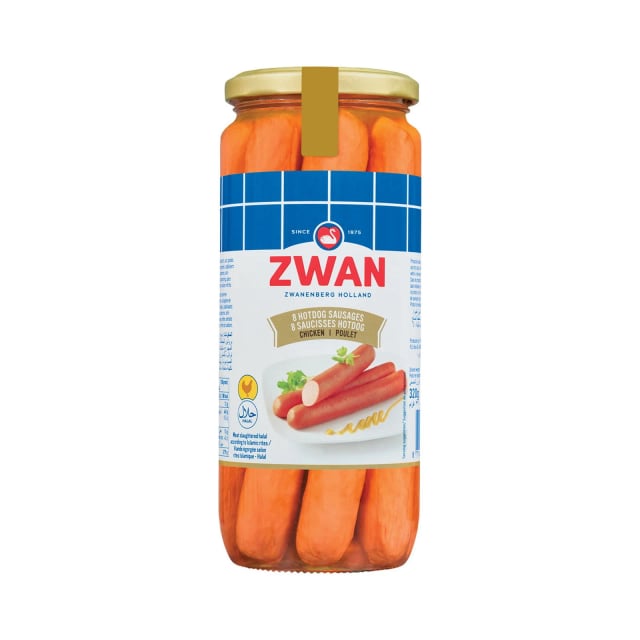 zwan chicken hotdog 520g