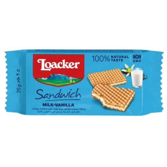Loacker Sandwich Milk Vanilla 25G