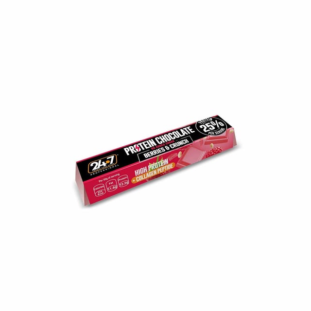 24.7 protein chocolate bar berries crunch 50g