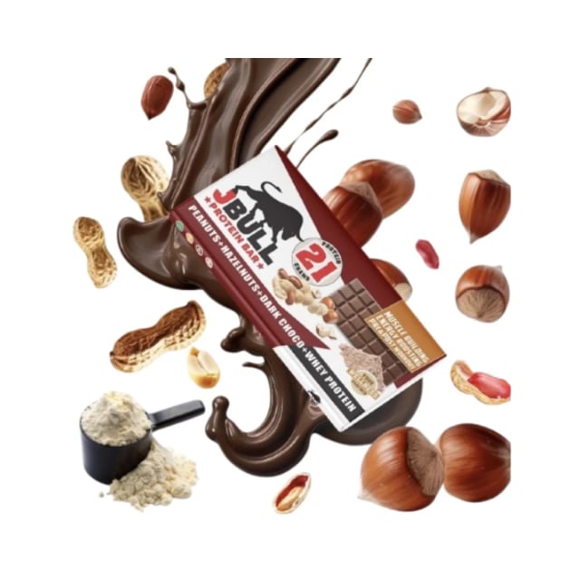 Jbull proteine bar dark chocolate hazelnut 55g