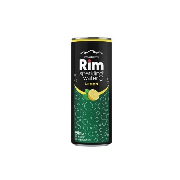 rim sparkling water lemon can 250ml