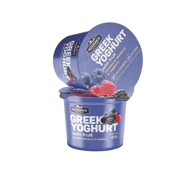 Koukakis Greek Yoghurt blackberry,blueberry&Raspbe