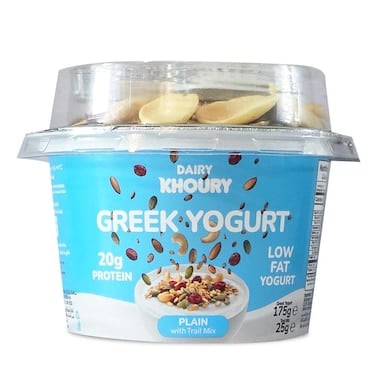 Khoury Trail Mix plain greek yogurt 175g