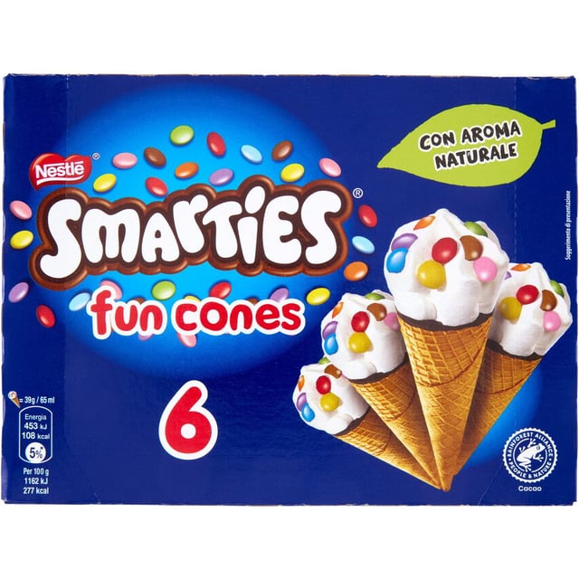 Smarties Fun Cones Ice Cream