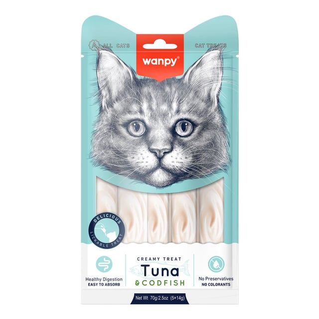 Wanpy cat codfish treats 70g