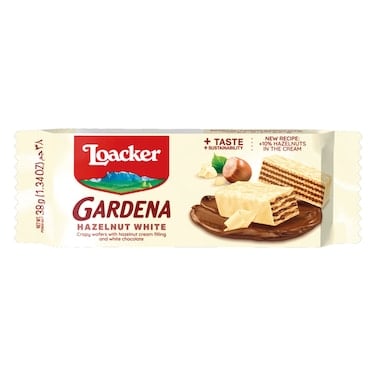 Loacker gardena hazelnut white 38g