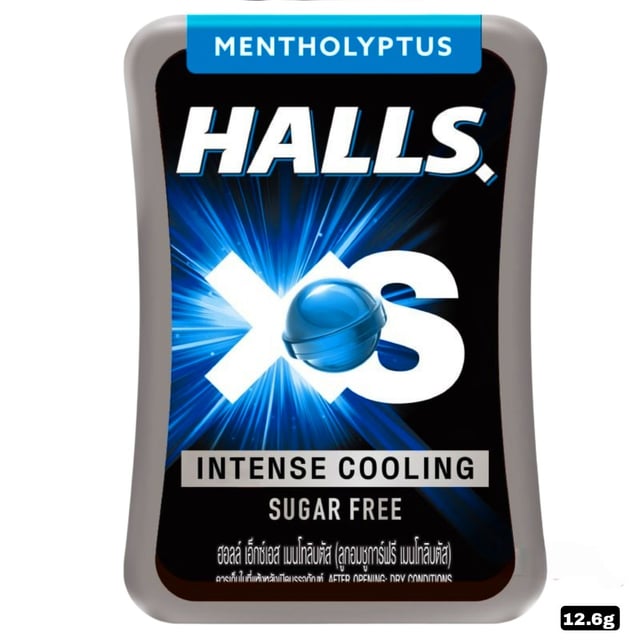 halls sugar free menthol 12g