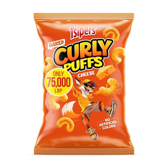 Tsipers Curly Puffs cheese 150g