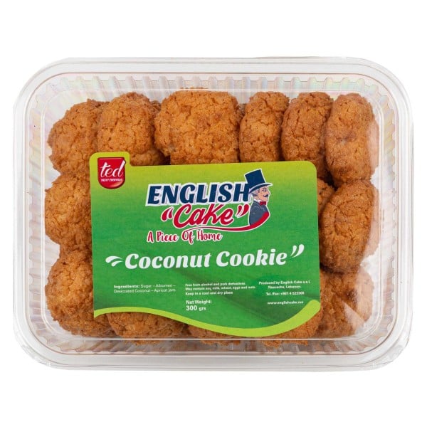 English cake coconut cookies 300g