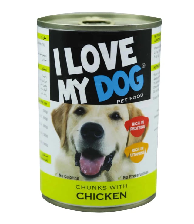 I Love My Dog Chunks Chicken 415g