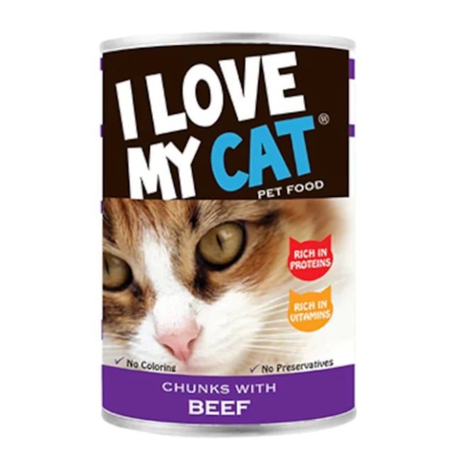 I Love My Cat Chunks Beef 415g