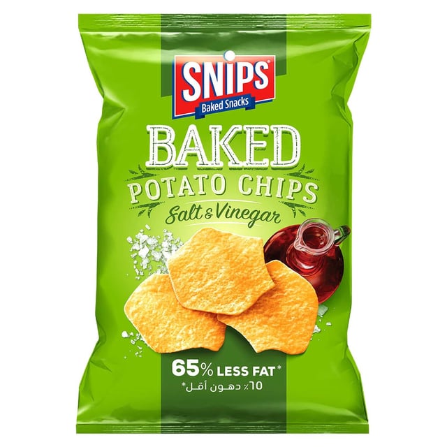 Snips Baked Chips Salt and Vinegar 65g