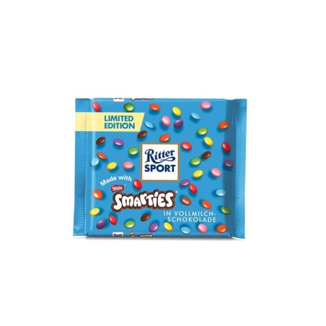 Ritter Sport Smarties Milk Chocolate 100g