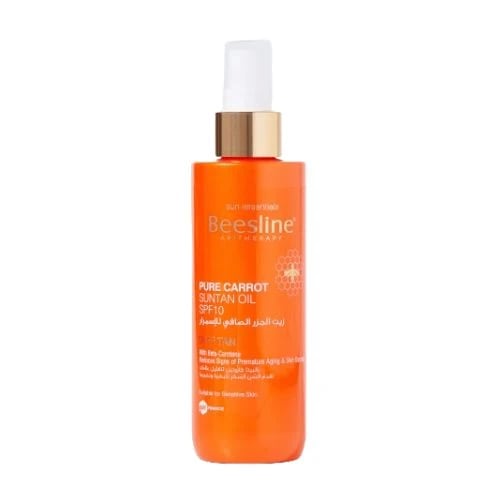 Beesline pure carrot suntan oil spf10