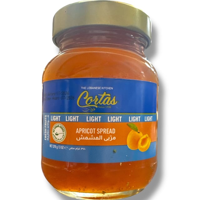 Cortas apricot jam light 370g