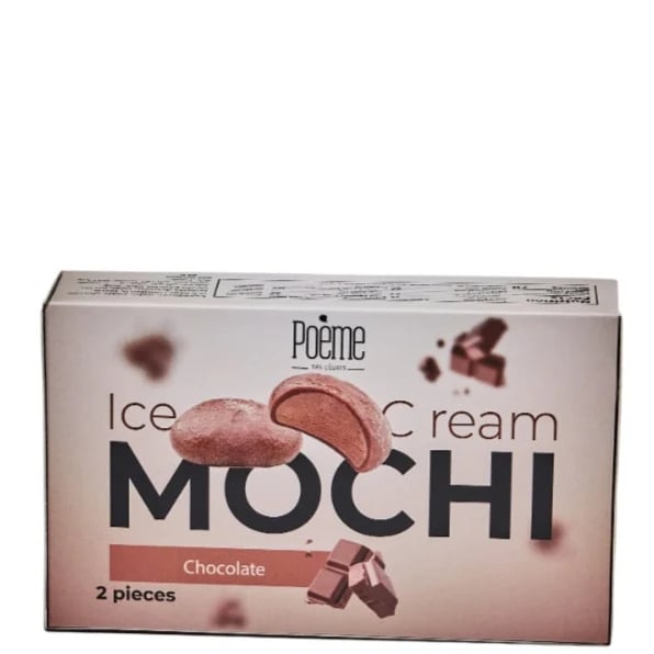 poeme mochi chocolate ice cream 2pcs