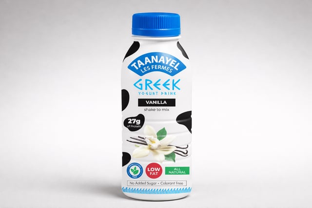 taanayel greek yogurt liquid  vanilla 330ml