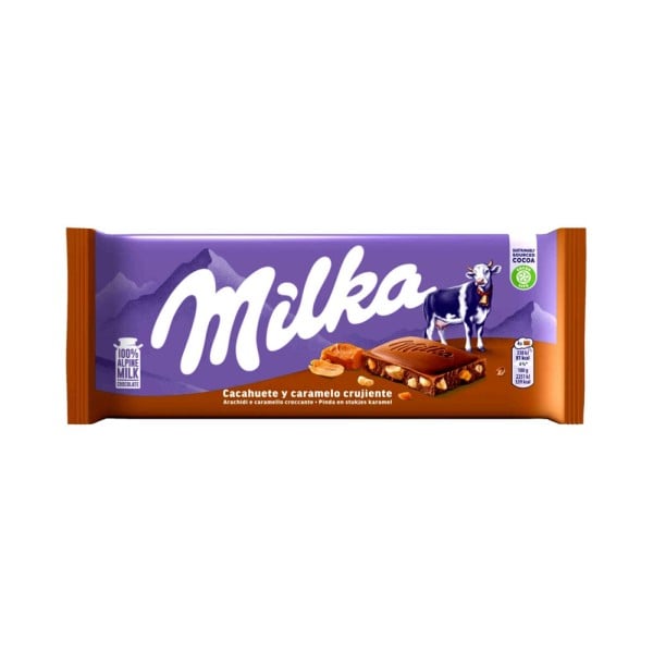 Milka Peanut Crispy Caramel 90g