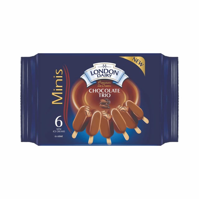 London Dairy Minis Chocolate Trio 60Ml
